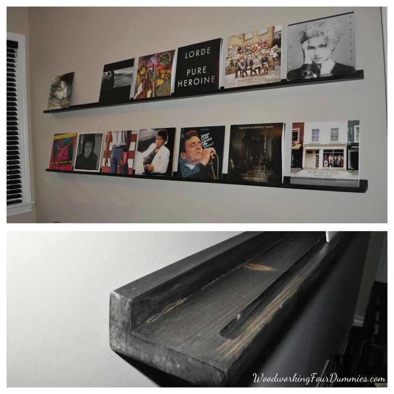 Ana White DIY Record Display Shelf DIY Projects